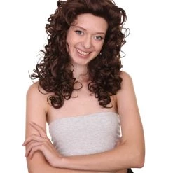 HPO Adult Women's Long Curly Country Singer Wig | Multiple Color Options