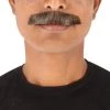 HPO Adult Men's Movie Borat Fake Human Hair Mustache | Multi Color Options