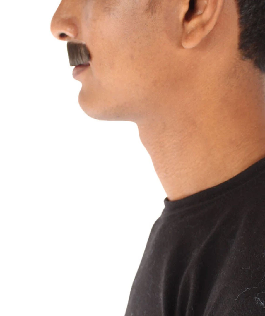 HPO Adult Men's Movie Borat Fake Human Hair Mustache | Multi Color Options 3 HPO Adult Men's Movie Borat Fake Human Hair Mustache | Multi Color Options