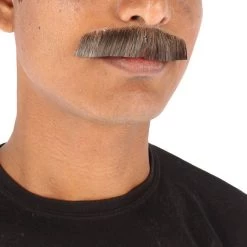 HPO Adult Men's Movie Borat Fake Human Hair Mustache | Multi Color Options 13 HPO Adult Men's Movie Borat Fake Human Hair Mustache | Multi Color Options