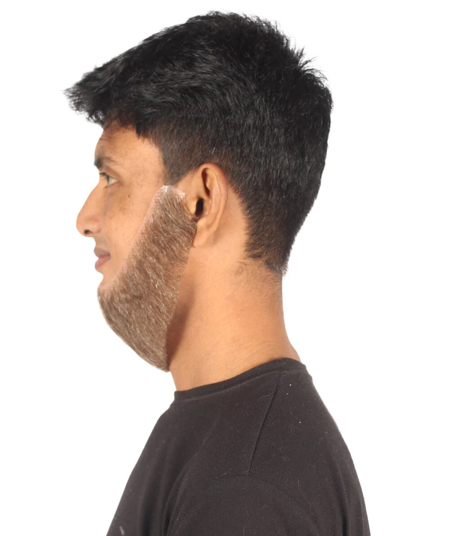 HPO Adult Men's Western Chin Curtain Style Long Beard Set | Multiple Colors 3 HPO Adult Men's Western Chin Curtain Style Long Beard Set | Multiple Colors