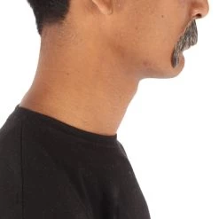 HPO Adult Men's Horseshoe Fake Human Hair Mustache | Facial Hair Multiple Colors Options
