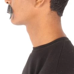 HPO Adult Men's Horseshoe Fake Human Hair Mustache | Facial Hair Multiple Colors Options