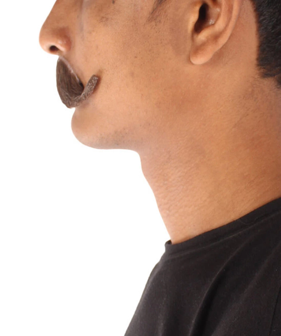 HPO Adult Men's Fake Imperial Human Hair Mustache | Multiple Color Options 3 HPO Adult Men's Fake Imperial Human Hair Mustache | Multiple Color Options