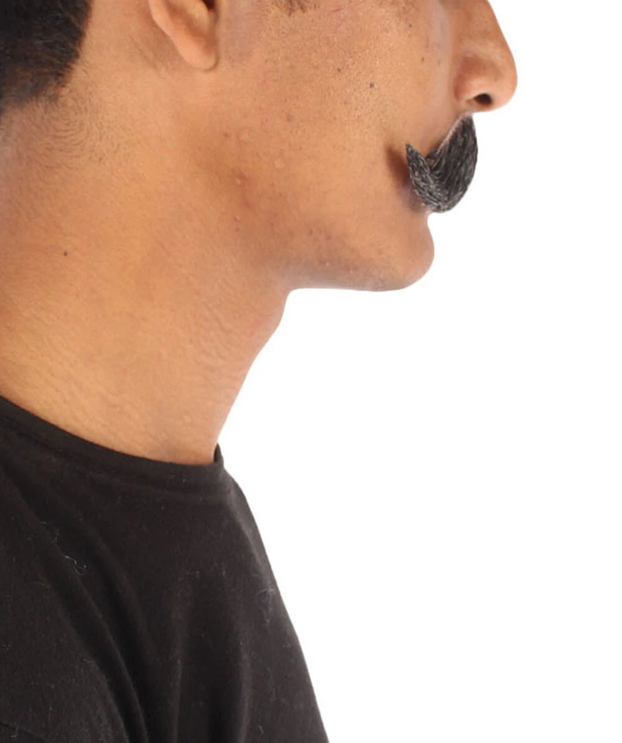 HPO Adult Men's Fake Imperial Human Hair Mustache | Multiple Color Options 9 HPO Adult Men's Fake Imperial Human Hair Mustache | Multiple Color Options