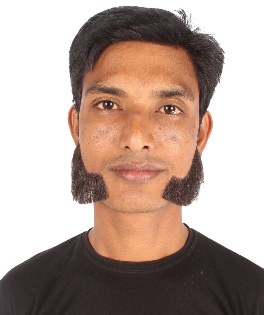 HPO Adult Men's Fake Facial Hair Mutton Chops Side Burns Set | Multiple Colors 4 HPO Adult Men's Fake Facial Hair Mutton Chops Side Burns Set | Multiple Colors
