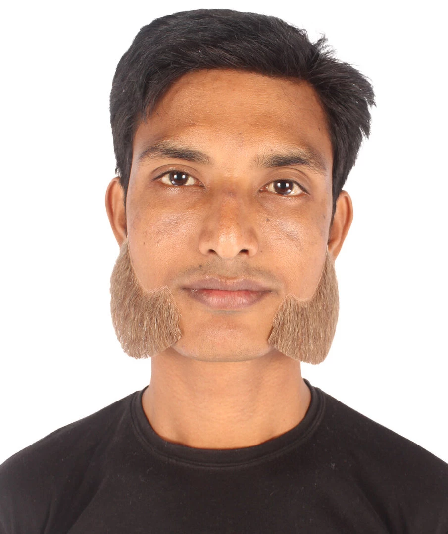 HPO Adult Men's Fake Facial Hair Mutton Chops Side Burns Set | Multiple Colors 12 HPO Adult Men's Fake Facial Hair Mutton Chops Side Burns Set | Multiple Colors