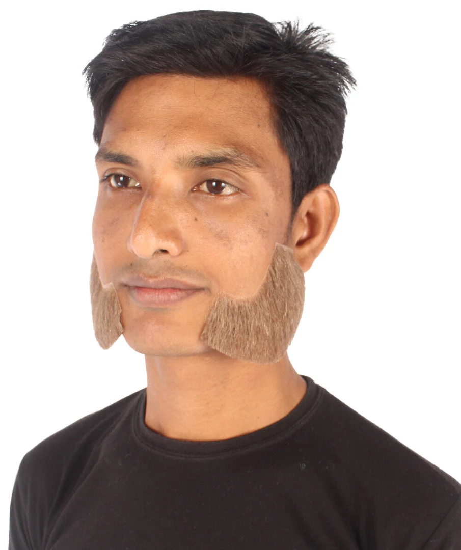 HPO Adult Men's Fake Facial Hair Mutton Chops Side Burns Set | Multiple Colors 13 HPO Adult Men's Fake Facial Hair Mutton Chops Side Burns Set | Multiple Colors