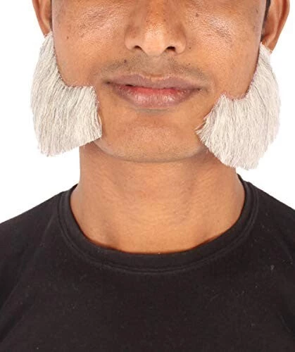 HPO Adult Men's Fake Facial Hair Mutton Chops Side Burns Set | Multiple Colors 17 HPO Adult Men's Fake Facial Hair Mutton Chops Side Burns Set | Multiple Colors