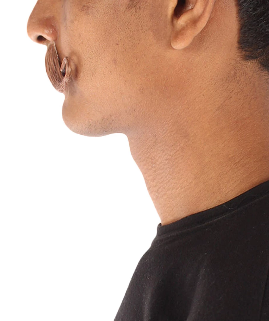 HPO Men's Human Hair Mustache Cosplay Facial Hair 9 HPO Men's Human Hair Mustache Cosplay Facial Hair