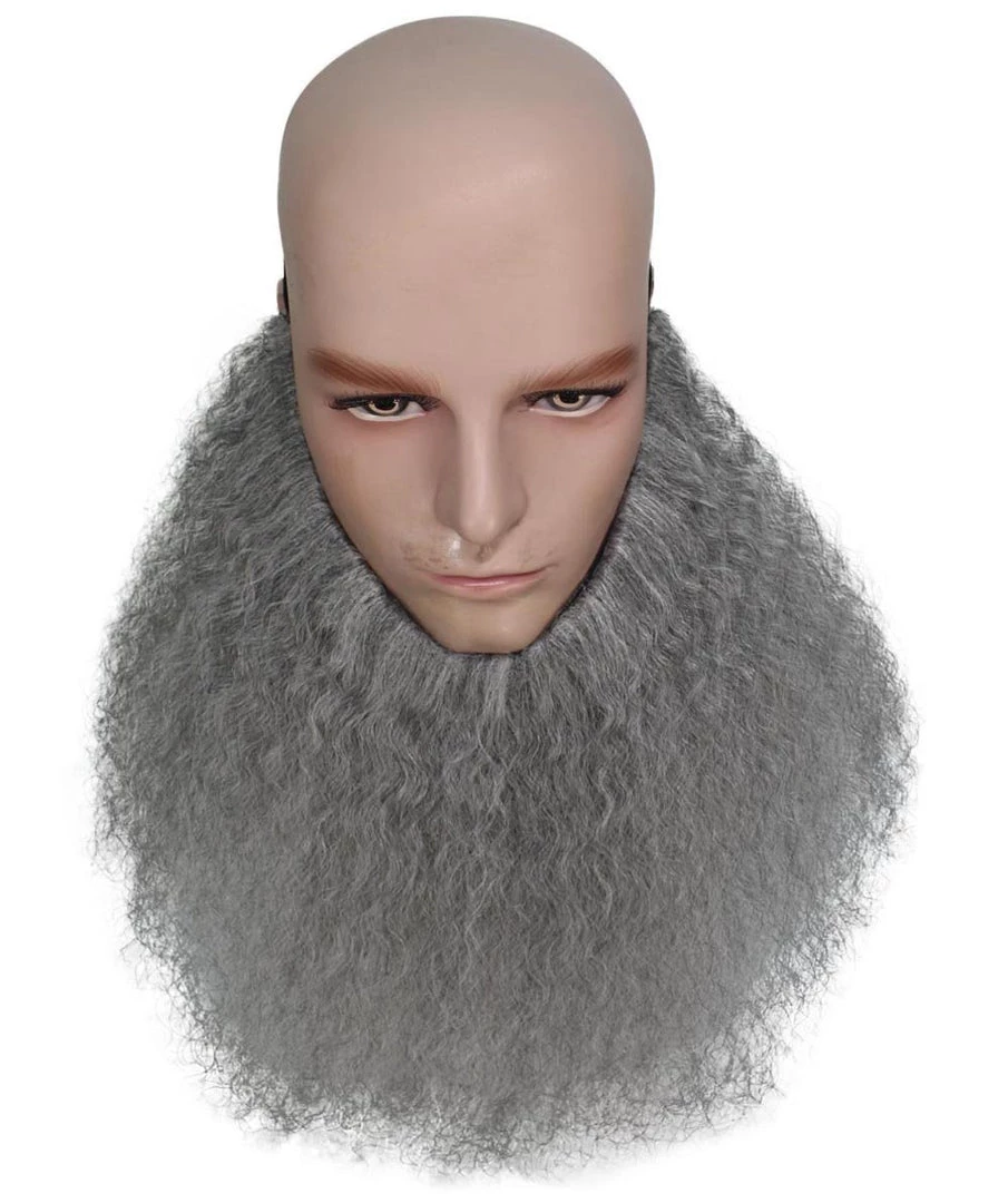 HPO Mens 12" Long Beard | Grey TV/Movie Wigs Men's 6 HPO Mens 12" Long Beard | Grey TV/Movie Wigs Men's