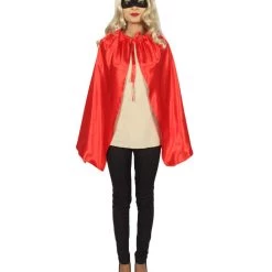 HPO Child's King/Queen Reversible Vampire Cape Costume | Red & Black Cosplay Costume