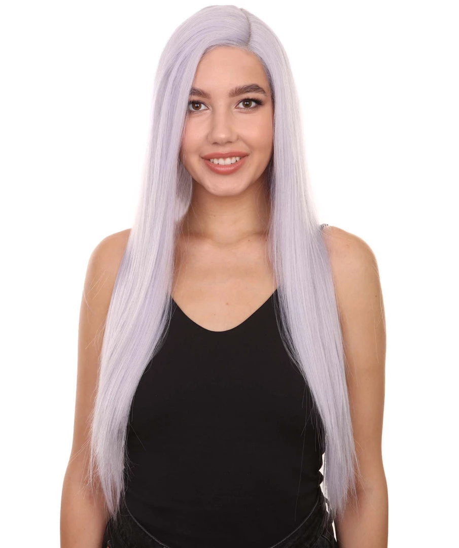 Adult Women's 29" Inch Long Length Straight 360 Lace Front Natural Platinum Silver Hairline Beauty Wig, 100% Heat Resistant Fibers, Perfect For Your Everyday Wear And Styling To Your Expectations! | Nunique 1 Adult Women's 29" Inch Long Length Straight 360 Lace Front Natural Platinum Silver Hairline Beauty Wig, 100% Heat Resistant Fibers, Perfect For Your Everyday Wear And Styling To Your Expectations! | Nunique
