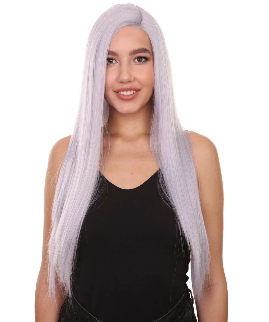 Adult Women's 29" Inch Long Length Straight 360 Lace Front Natural Platinum Silver Hairline Beauty Wig, 100% Heat Resistant Fibers, Perfect For Your Everyday Wear And Styling To Your Expectations! | Nunique 2 Adult Women's 29" Inch Long Length Straight 360 Lace Front Natural Platinum Silver Hairline Beauty Wig, 100% Heat Resistant Fibers, Perfect For Your Everyday Wear And Styling To Your Expectations! | Nunique