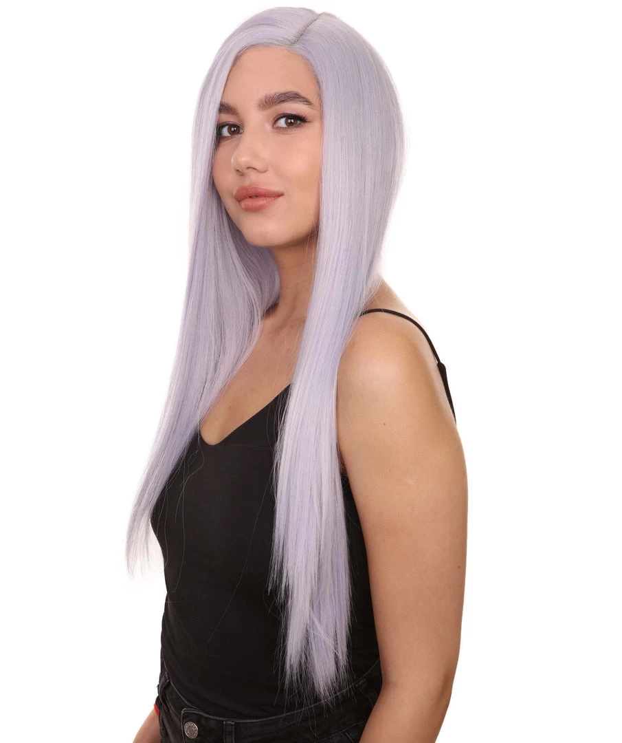 Adult Women's 29" Inch Long Length Straight 360 Lace Front Natural Platinum Silver Hairline Beauty Wig, 100% Heat Resistant Fibers, Perfect For Your Everyday Wear And Styling To Your Expectations! | Nunique 3 Adult Women's 29" Inch Long Length Straight 360 Lace Front Natural Platinum Silver Hairline Beauty Wig, 100% Heat Resistant Fibers, Perfect For Your Everyday Wear And Styling To Your Expectations! | Nunique