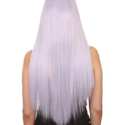Adult Women's 29" Inch Long Length Straight 360 Lace Front Natural Platinum Silver Hairline Beauty Wig, 100% Heat Resistant Fibers, Perfect For Your Everyday Wear And Styling To Your Expectations! | Nunique 11 Adult Women's 29