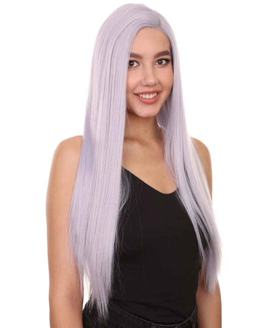 Adult Women's 29" Inch Long Length Straight 360 Lace Front Natural Platinum Silver Hairline Beauty Wig, 100% Heat Resistant Fibers, Perfect For Your Everyday Wear And Styling To Your Expectations! | Nunique 7 Adult Women's 29" Inch Long Length Straight 360 Lace Front Natural Platinum Silver Hairline Beauty Wig, 100% Heat Resistant Fibers, Perfect For Your Everyday Wear And Styling To Your Expectations! | Nunique