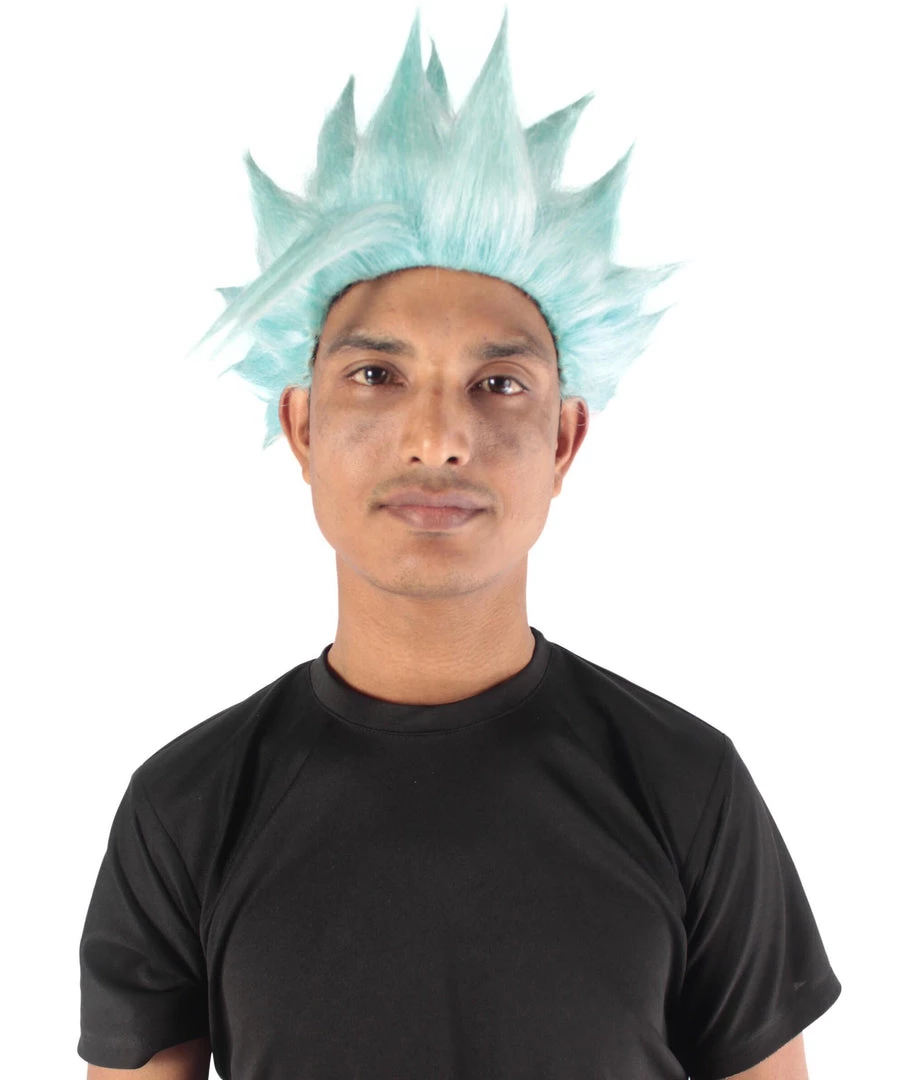 Adult Men's 10" Short Length Spiked Halloween Cosplay Anime Ban Costume Wig, Synthetic Soft Fiber Hair | HPO 1 Adult Men's 10" Short Length Spiked Halloween Cosplay Anime Ban Costume Wig, Synthetic Soft Fiber Hair | HPO