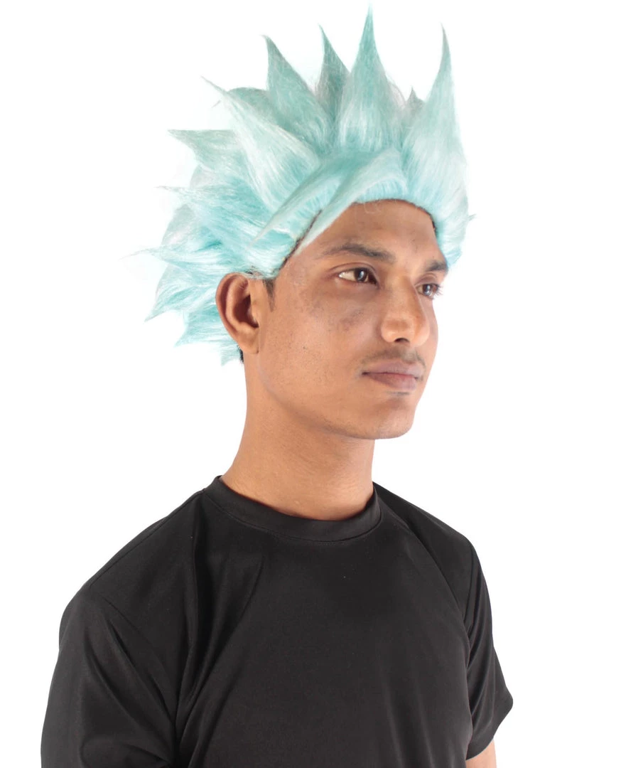 Adult Men's 10" Short Length Spiked Halloween Cosplay Anime Ban Costume Wig, Synthetic Soft Fiber Hair | HPO 6 Adult Men's 10" Short Length Spiked Halloween Cosplay Anime Ban Costume Wig, Synthetic Soft Fiber Hair | HPO
