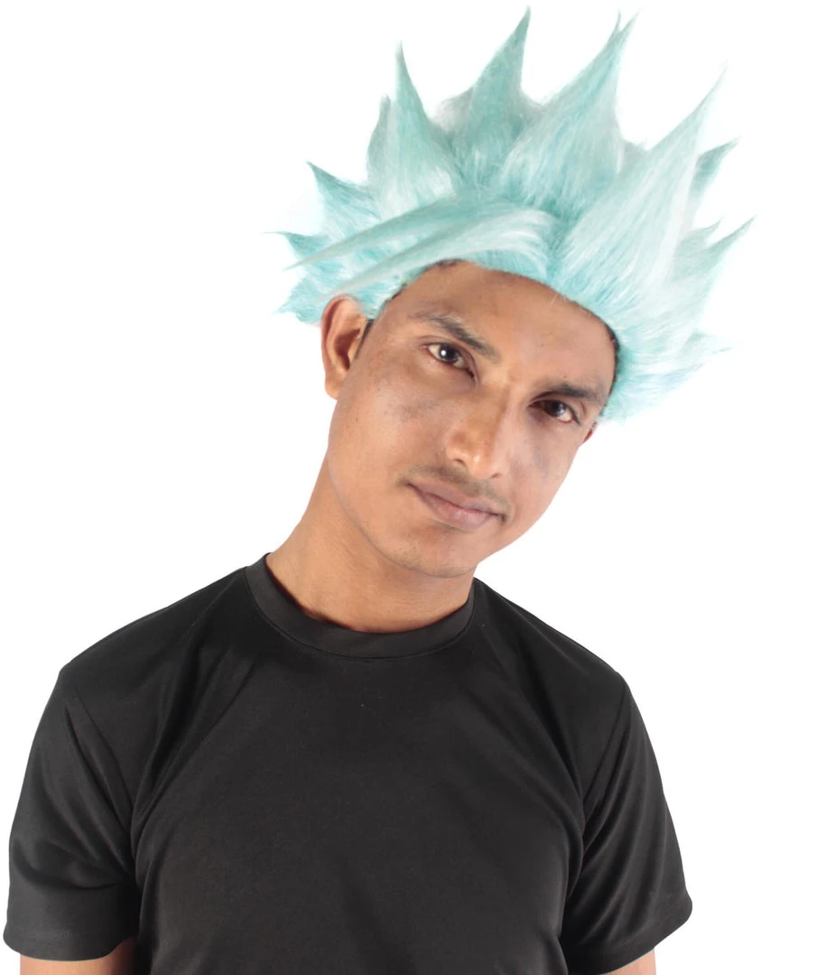 Adult Men's 10" Short Length Spiked Halloween Cosplay Anime Ban Costume Wig, Synthetic Soft Fiber Hair | HPO 7 Adult Men's 10" Short Length Spiked Halloween Cosplay Anime Ban Costume Wig, Synthetic Soft Fiber Hair | HPO