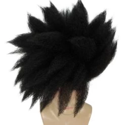 Adult Men's Medium Length Spiked Halloween Cosplay Anime Villain Blueflame Costume Wig, Synthetic Soft Fiber Hair, Perfect For Your Next Convention And Group Crossplay! | HPO