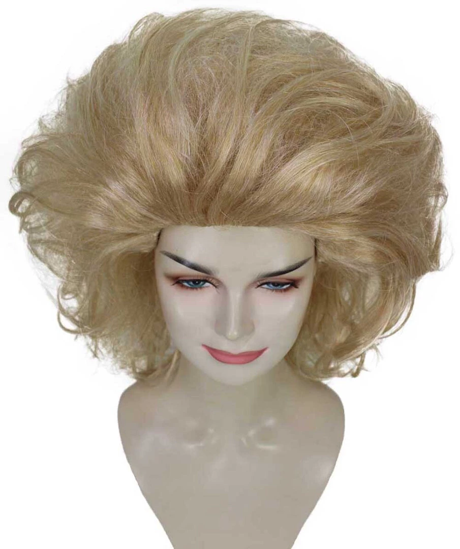 Adult Women's 17" Inch Medium Length Wavy Halloween Baroque Drag Queen Diva Costume Wig, Synthetic Soft Fiber Hair, Perfect For Your Next Convention And Group Party! | HPO 7 Adult Women's 17" Inch Medium Length Wavy Halloween Baroque Drag Queen Diva Costume Wig, Synthetic Soft Fiber Hair, Perfect For Your Next Convention And Group Party! | HPO