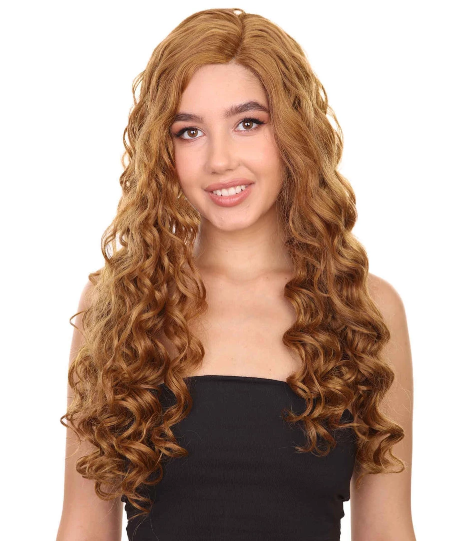 Nunique Adult Women's 28" Inch Extra Long Length Curly C-Part Lace Natural Brown Grace Undoing Character Wig, 100% Heat Resistant Fibers, Perfect For Styling To Your Expectations! | Nunique 1 Nunique Adult Women's 28" Inch Extra Long Length Curly C-Part Lace Natural Brown Grace Undoing Character Wig, 100% Heat Resistant Fibers, Perfect For Styling To Your Expectations! | Nunique