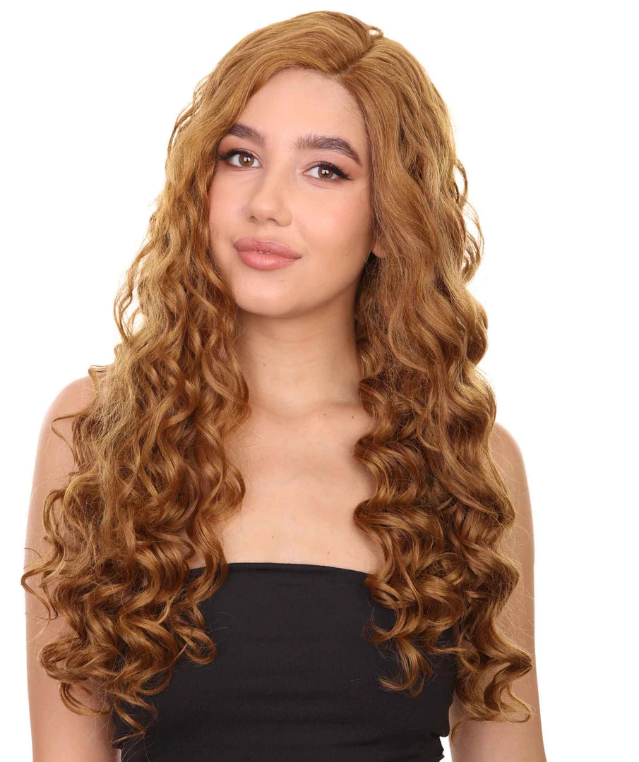 Nunique Adult Women's 28" Inch Extra Long Length Curly C-Part Lace Natural Brown Grace Undoing Character Wig, 100% Heat Resistant Fibers, Perfect For Styling To Your Expectations! | Nunique 2 Nunique Adult Women's 28" Inch Extra Long Length Curly C-Part Lace Natural Brown Grace Undoing Character Wig, 100% Heat Resistant Fibers, Perfect For Styling To Your Expectations! | Nunique