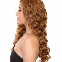 Nunique Adult Women's 28" Inch Extra Long Length Curly C-Part Lace Natural Brown Grace Undoing Character Wig, 100% Heat Resistant Fibers, Perfect For Styling To Your Expectations! | Nunique 11 Nunique Adult Women's 28