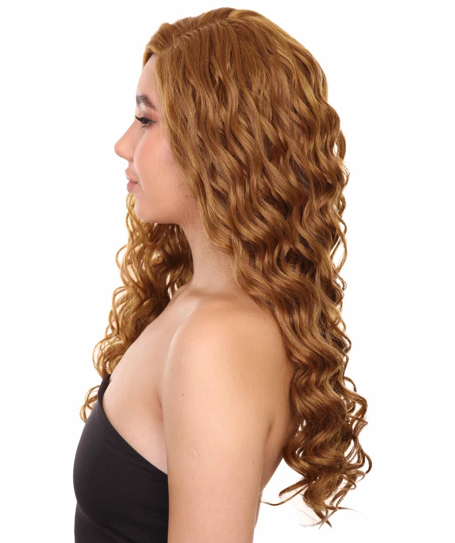 Nunique Adult Women's 28" Inch Extra Long Length Curly C-Part Lace Natural Brown Grace Undoing Character Wig, 100% Heat Resistant Fibers, Perfect For Styling To Your Expectations! | Nunique 4 Nunique Adult Women's 28" Inch Extra Long Length Curly C-Part Lace Natural Brown Grace Undoing Character Wig, 100% Heat Resistant Fibers, Perfect For Styling To Your Expectations! | Nunique