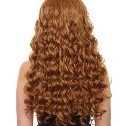 Nunique Adult Women's 28" Inch Extra Long Length Curly C-Part Lace Natural Brown Grace Undoing Character Wig, 100% Heat Resistant Fibers, Perfect For Styling To Your Expectations! | Nunique 12 Nunique Adult Women's 28