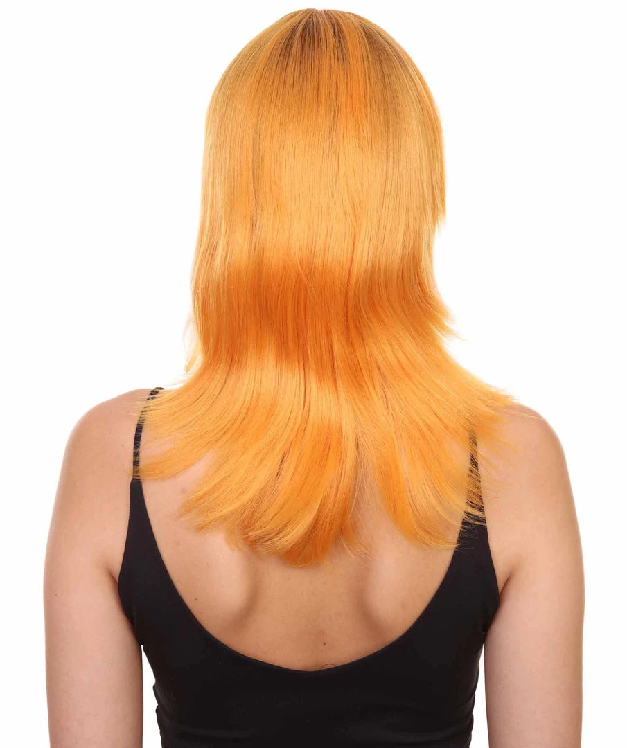 Nunique Adult Women's 17" Inch Long Length Halloween Cosplay Orange Pop Singer Mullet Wig, Synthetic Soft Fiber Hair, Perfect For Your Next Festival And Group Anime Party! | Nunique 5 Nunique Adult Women's 17" Inch Long Length Halloween Cosplay Orange Pop Singer Mullet Wig, Synthetic Soft Fiber Hair, Perfect For Your Next Festival And Group Anime Party! | Nunique