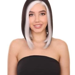 Nunique Adult Women's 13" Inch Long Length Straight 4x4 Lace Front MultiColor E-Girl Gamer Wig, 100% Heat Resistant Fibers, Perfect For Your Everyday Wear And Styling To Your Expectations! | Nunique