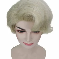 HPO Men's Prada Devil Miranda | Grey White Swoop Movie Wig | Premium Halloween Wig