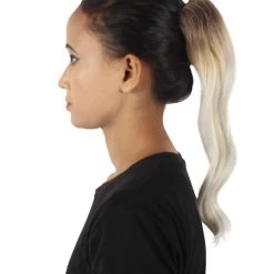Styless Women's 14" Inch Brown/Blonde Vibrant Ponytail Ombre Hair Extension 10 Styless Women's 14