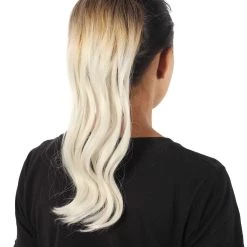 Styless Women's 14" Inch Brown/Blonde Vibrant Ponytail Ombre Hair Extension 11 Styless Women's 14