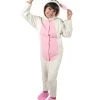 HPO Adult Women's White And Pink Dress Rabbit Costume Bundle