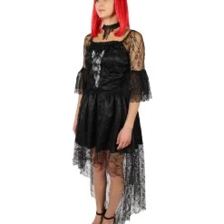 HPO Adult Women's Black And White Dress Dreadful Costume Bundle 10 HPO Adult Women's Black And White Dress Dreadful Costume Bundle