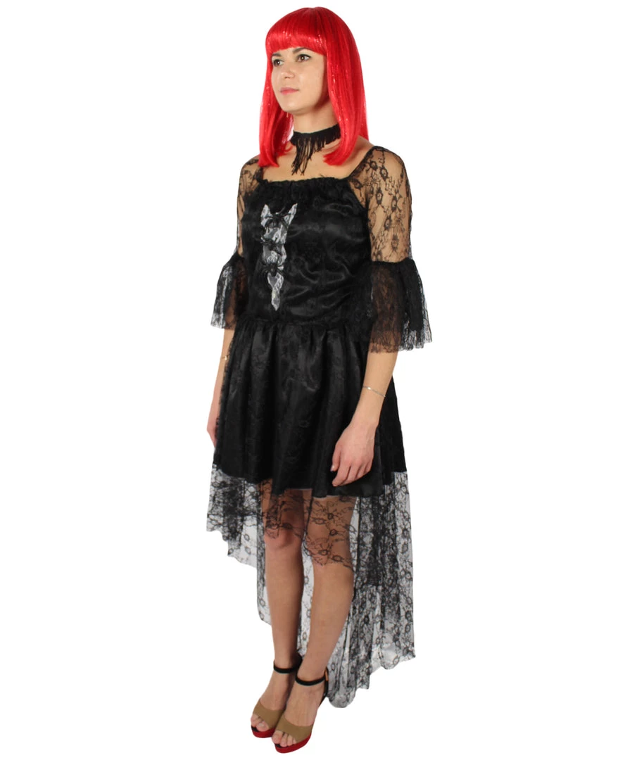 HPO Adult Women's Black And White Dress Dreadful Costume Bundle 3 HPO Adult Women's Black And White Dress Dreadful Costume Bundle