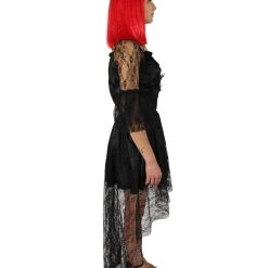 HPO Adult Women's Black And White Dress Dreadful Costume Bundle 13 HPO Adult Women's Black And White Dress Dreadful Costume Bundle