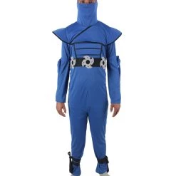 HPO Adult Men's Dark Blue Ninja Cosplay Costume Bundle