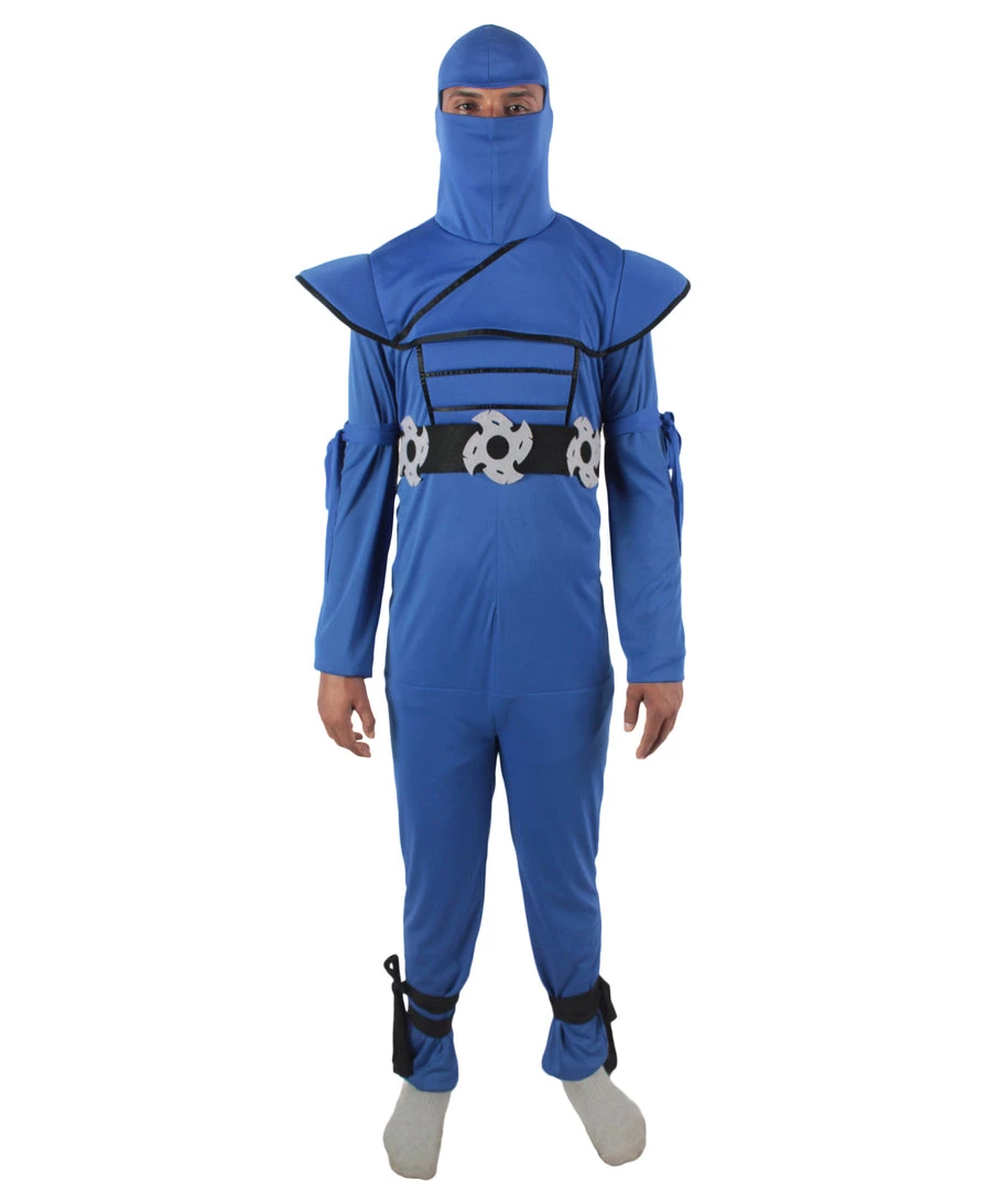 HPO Adult Men's Dark Blue Ninja Cosplay Costume Bundle 2 HPO Adult Men's Dark Blue Ninja Cosplay Costume Bundle