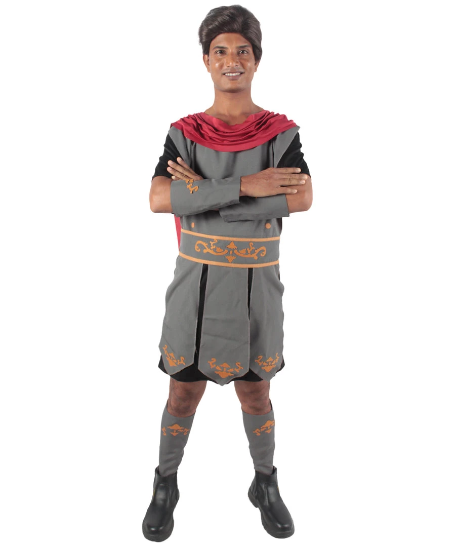 HPO Adult Men's Black And Grey Gladiator Cosplay Costume Bundle, Multiple Size Options 1 HPO Adult Men's Black And Grey Gladiator Cosplay Costume Bundle, Multiple Size Options