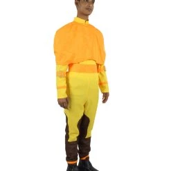 HPO Men's Adult Unisex Orange Straight Long Airbender Anime Animated Costume