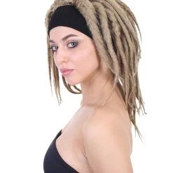 HPO Adult Women's Deluxe Brown Dreadlocks Wig