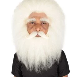 HPO Adult Unisex Christmas Side/Back Lace Front Santa Wig And Beard 15 HPO Adult Unisex Christmas Side/Back Lace Front Santa Wig And Beard