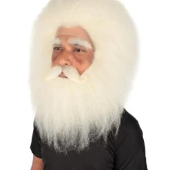 HPO Adult Unisex Christmas Side/Back Lace Front Santa Wig And Beard 10 HPO Adult Unisex Christmas Side/Back Lace Front Santa Wig And Beard