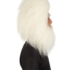 HPO Adult Unisex Christmas Side/Back Lace Front Santa Wig And Beard 13 HPO Adult Unisex Christmas Side/Back Lace Front Santa Wig And Beard
