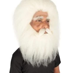 HPO Adult Unisex Christmas Side/Back Lace Front Santa Wig And Beard 14 HPO Adult Unisex Christmas Side/Back Lace Front Santa Wig And Beard