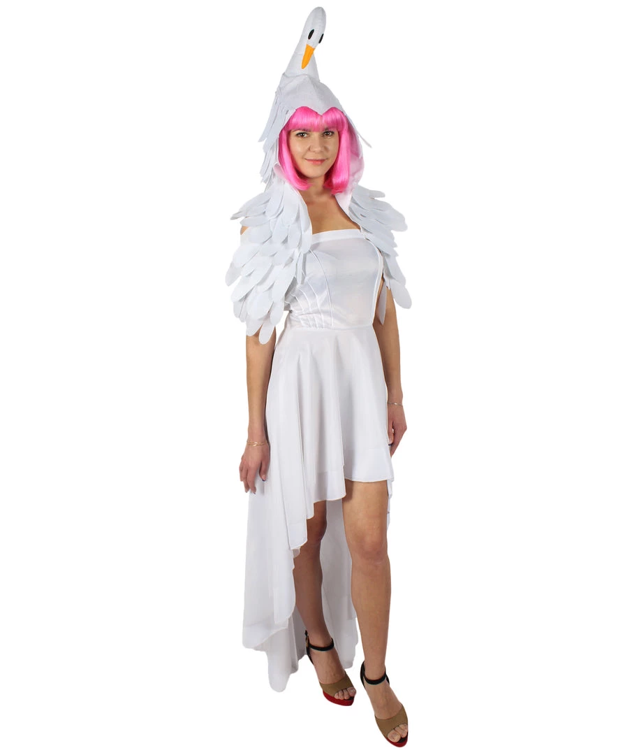 HPO Adult Women's Ash Dress Swan Costume Bundle | Multiple Size Options 8 HPO Adult Women's Ash Dress Swan Costume Bundle | Multiple Size Options